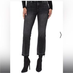 Liverpool Crop Flare Daystar faded black jeans like new size 8/29